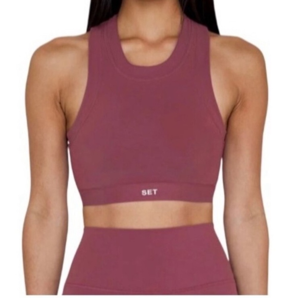 Set Active Sportbody Sports Bra High Neck Size Small